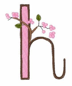 Picture of Cherry Blossom H Machine Embroidery Design