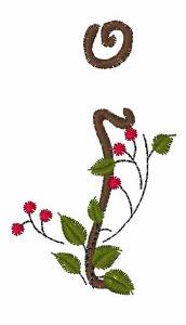 Picture of Christmas Holly I Machine Embroidery Design
