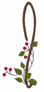 Picture of Christmas Holly L Machine Embroidery Design