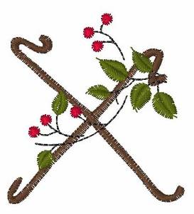 Picture of Christmas Holly X Machine Embroidery Design