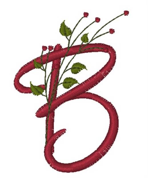 Picture of Holiday Holly B Machine Embroidery Design