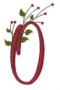 Picture of Holiday Holly O Machine Embroidery Design