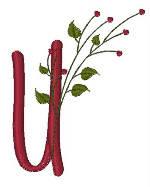Picture of Holiday Holly U Machine Embroidery Design
