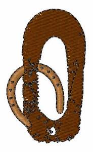 Picture of Cowboy Western O Machine Embroidery Design