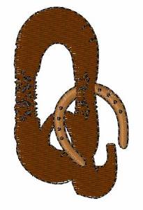 Picture of Cowboy Western Q Machine Embroidery Design