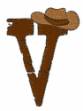 Picture of Cowboy Western V Machine Embroidery Design