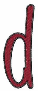 Picture of Curvy Handwriting D Machine Embroidery Design
