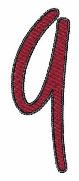 Picture of Curvy Handwriting G Machine Embroidery Design