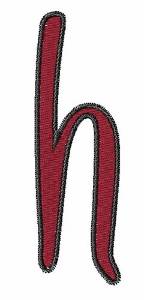 Picture of Curvy Handwriting H Machine Embroidery Design