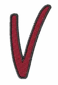 Picture of Curvy Handwriting V Machine Embroidery Design