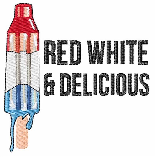 Red White & Delicious Machine Embroidery Design