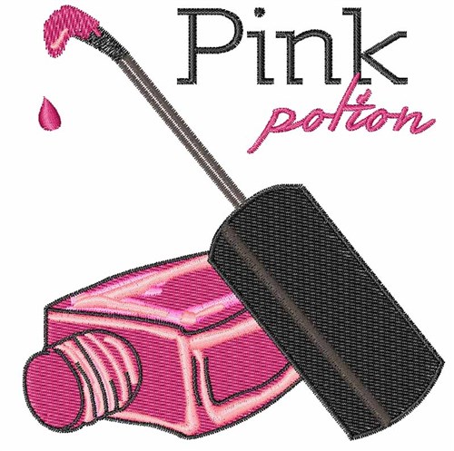 Pink Potion Machine Embroidery Design