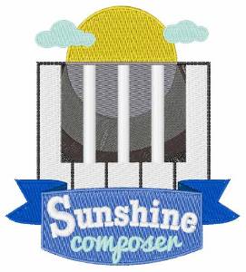 Picture of Sunshine Composer Machine Embroidery Design
