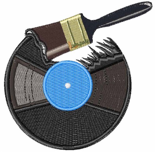 Record Cleaner Machine Embroidery Design