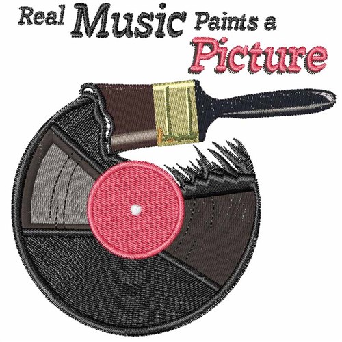 Real Music Machine Embroidery Design