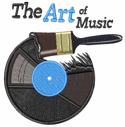 Art Of Music Machine Embroidery Design