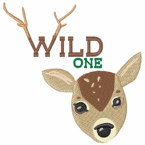 Wild One Machine Embroidery Design