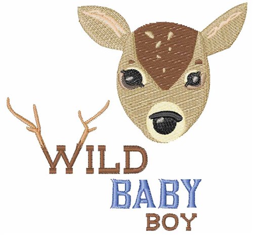 Wild Baby Boy Machine Embroidery Design