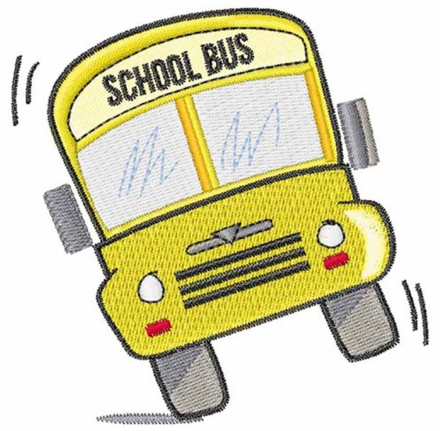 Picture of School Bus Machine Embroidery Design