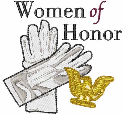 Women Of Honor Machine Embroidery Design