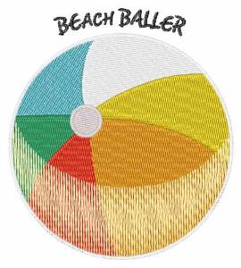 Picture of Beach Baller Machine Embroidery Design