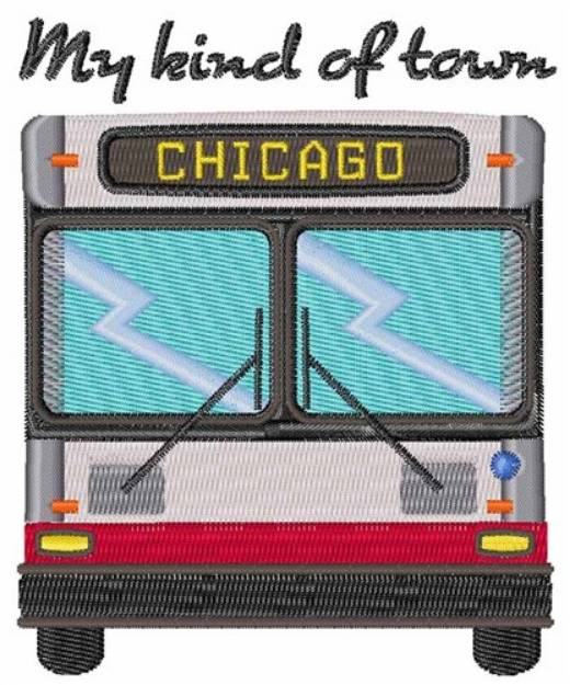 Picture of My Kind Of Town Machine Embroidery Design