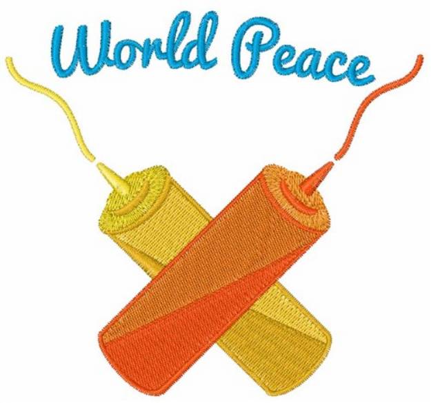 Picture of World Peace Machine Embroidery Design