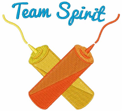 Team Spirit Machine Embroidery Design