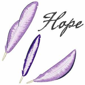 Picture of Hope Feathers Machine Embroidery Design