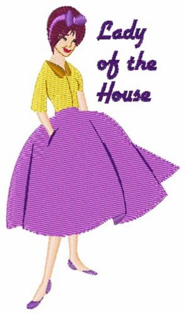 Picture of Lady Of The House Machine Embroidery Design