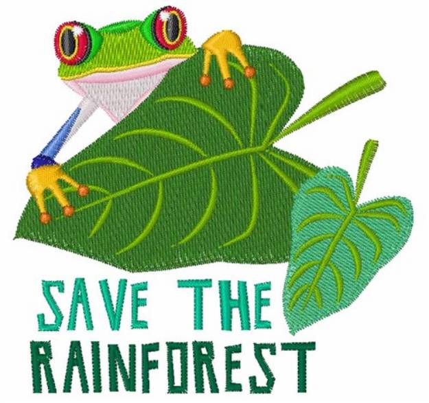 Picture of Save The Rainforest Machine Embroidery Design