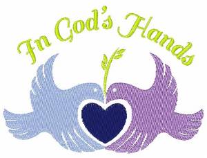 Picture of In Gods Hands Machine Embroidery Design