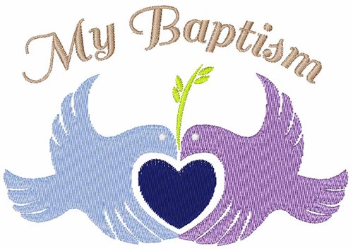 My Baptism Machine Embroidery Design