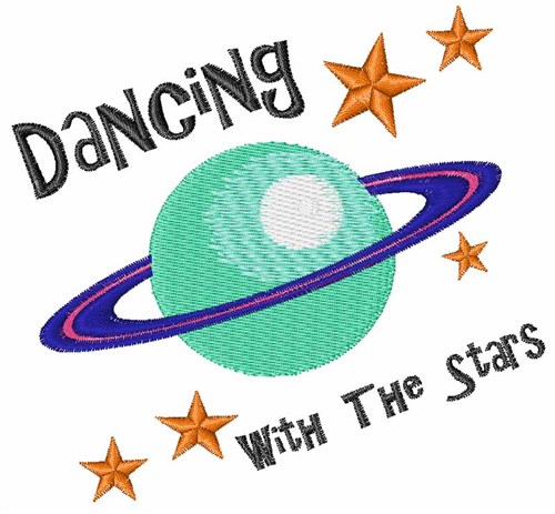 Dancing With Stars Machine Embroidery Design