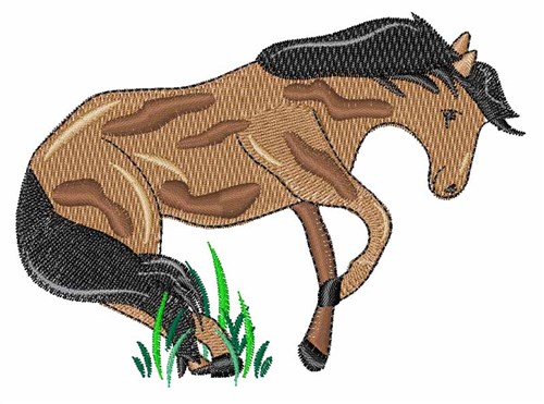 Mustang Horse Machine Embroidery Design