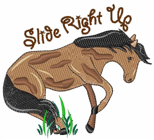 Slide Right Up Machine Embroidery Design