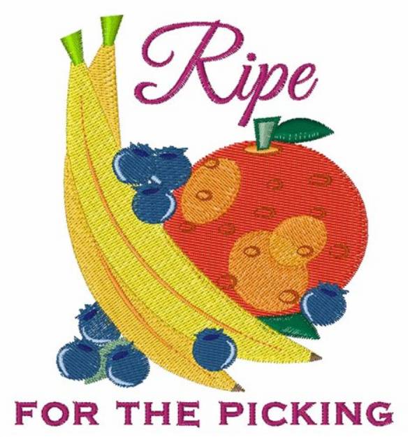 Picture of Ripe Fruit Machine Embroidery Design