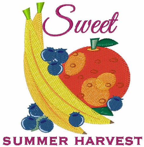 Sweet Fruit Machine Embroidery Design