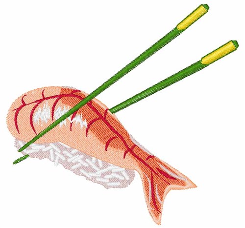 Sushi Meal Machine Embroidery Design
