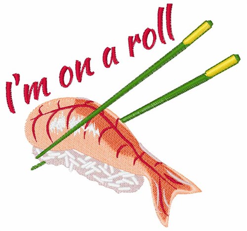 On A Roll Machine Embroidery Design
