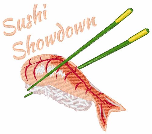 Sushi Showdown Machine Embroidery Design