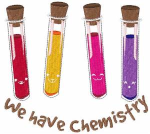 Picture of We Have Chemistry Machine Embroidery Design