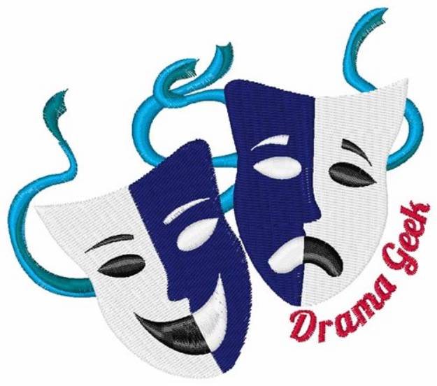Picture of Drama Geek Machine Embroidery Design