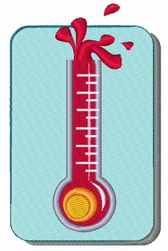 Thermometer Machine Embroidery Design