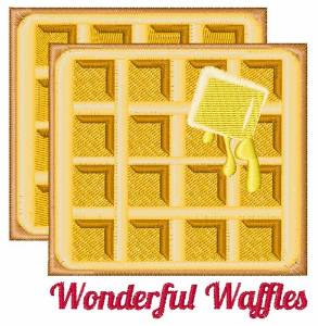 Picture of Wonderful Waffles Machine Embroidery Design