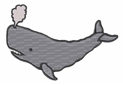 Grey Whale Machine Embroidery Design