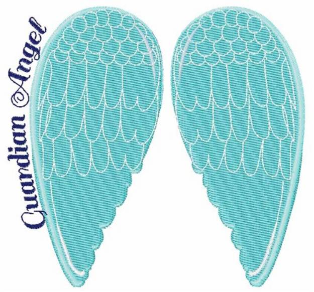 Picture of Guardian Angel Machine Embroidery Design