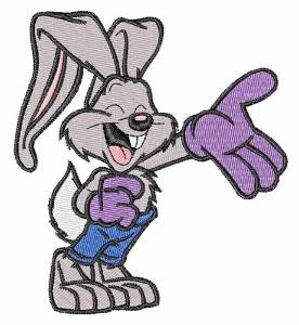 Picture of Cartoon Rabbit Machine Embroidery Design