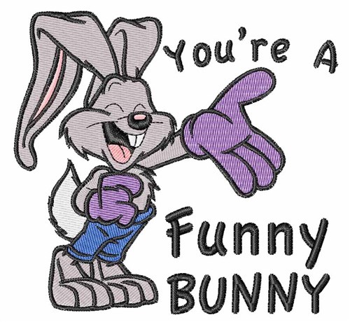 Funny Bunny Machine Embroidery Design
