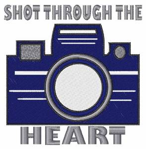 Picture of Shot Through Heart Machine Embroidery Design